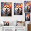 Popart Shiba Inu Spirit II sur impression sur toile-2097942809-2097942785