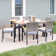 Ensemble repas 6 personnes avec coussins Cayden-Lee