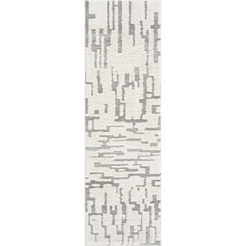 Tapis d'intérieur à poils longs Kierre Kierre, Tapis de couloir 2 pi 3 po x 7 pi 7 po