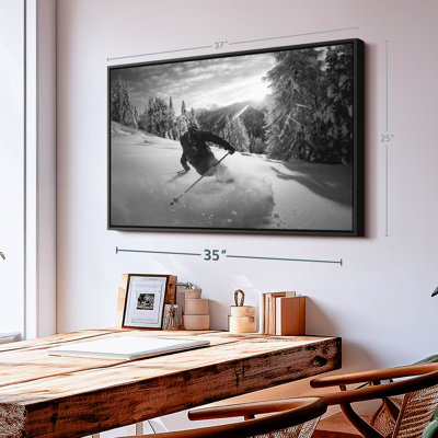 Snow Skiing Canvas Print