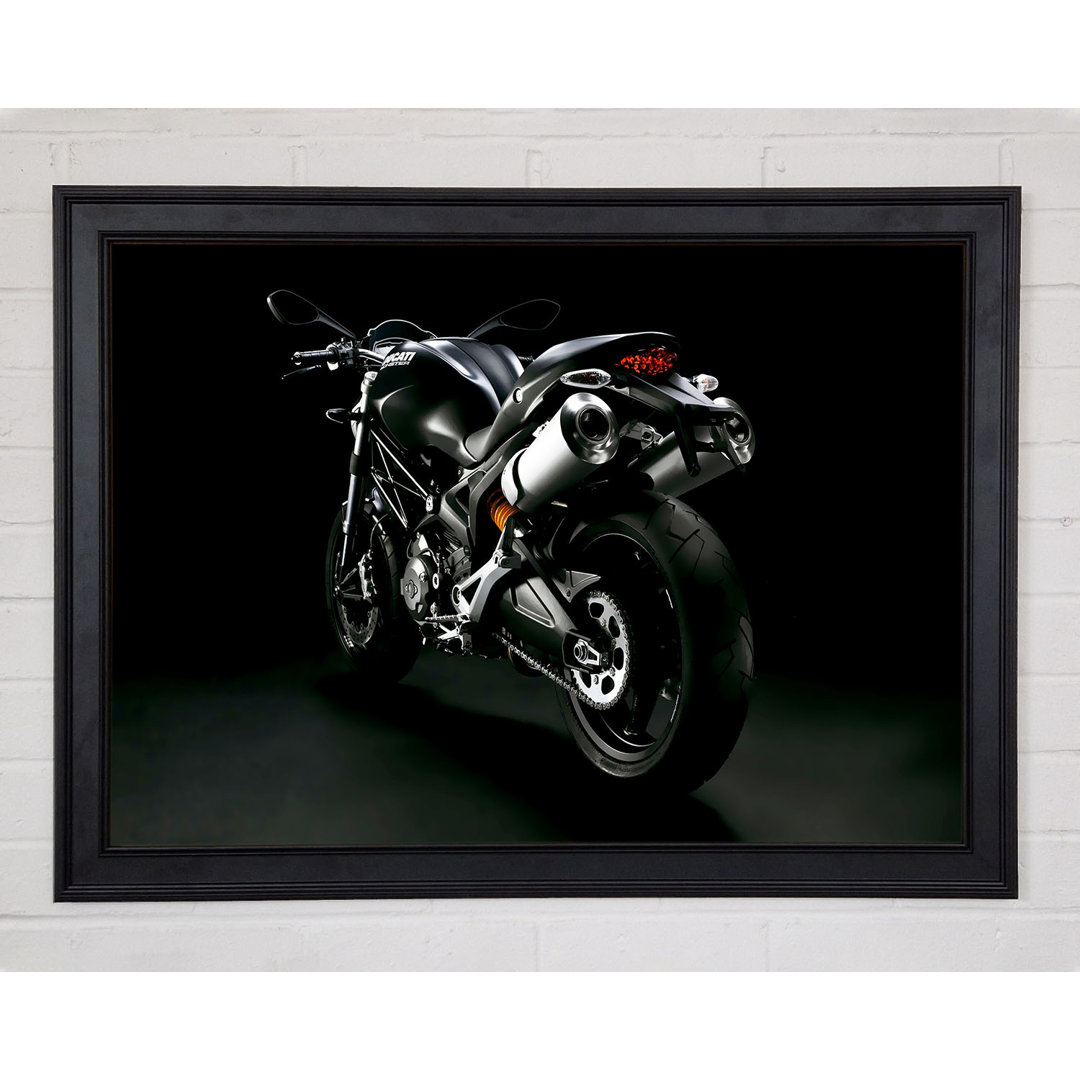 Ducati Motorrad Schwarz - Druck