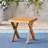 Wood Outdoor Table - Sandblast Finished, 18" Square, Simple Style For Backyard Finished Side Made Of Wood, 17.83" Tall, Patio