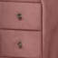 Table de chevet 2 tiroirs en rose
