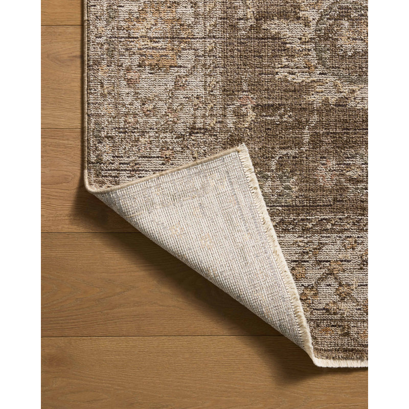 Tapis écorce / ivoire Jacobo, Tapis de couloir 2 pi 3 po x 7 pi 6 po