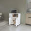 Chariot de cuisine moderne, cuisine, blanc-428011431