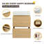 Ensemble de meuble-lavabo sur pied simple 24 po, meuble-lavabo sur pied avec lavabo en résine, 2 tiroirs-2066608889-2066608838