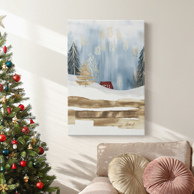 Art des Fêtes de Noël - Toile tendue avec châssis CCL XXXV, H 18 po x l 12 po