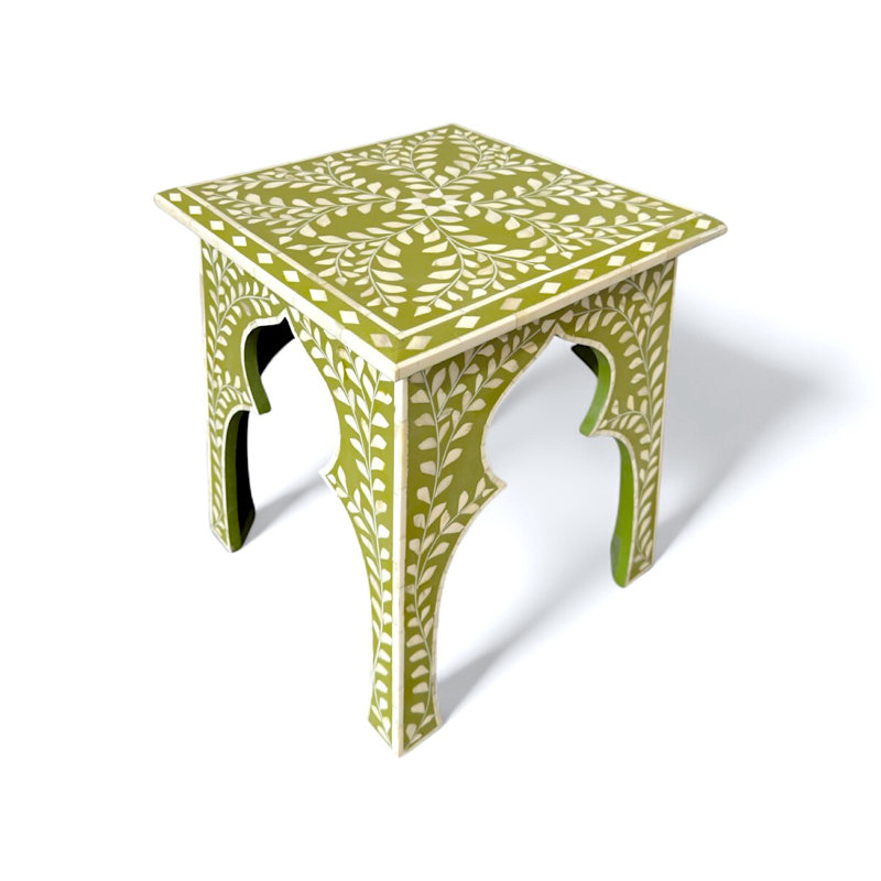 Olive Green Bone Inlay Table