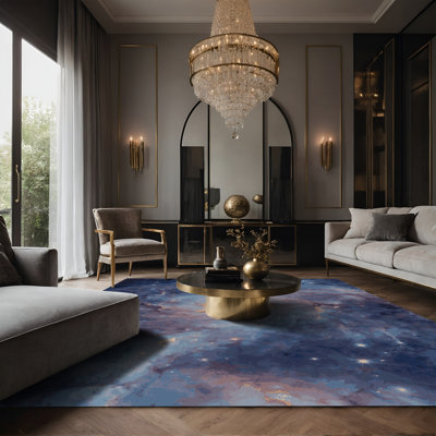 Tapis gris soyeux et moelleux