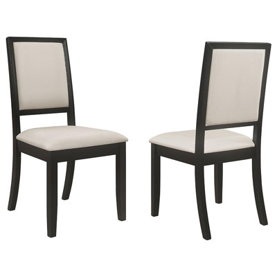 Ensemble de 2 chaises d'appoint rembourrées