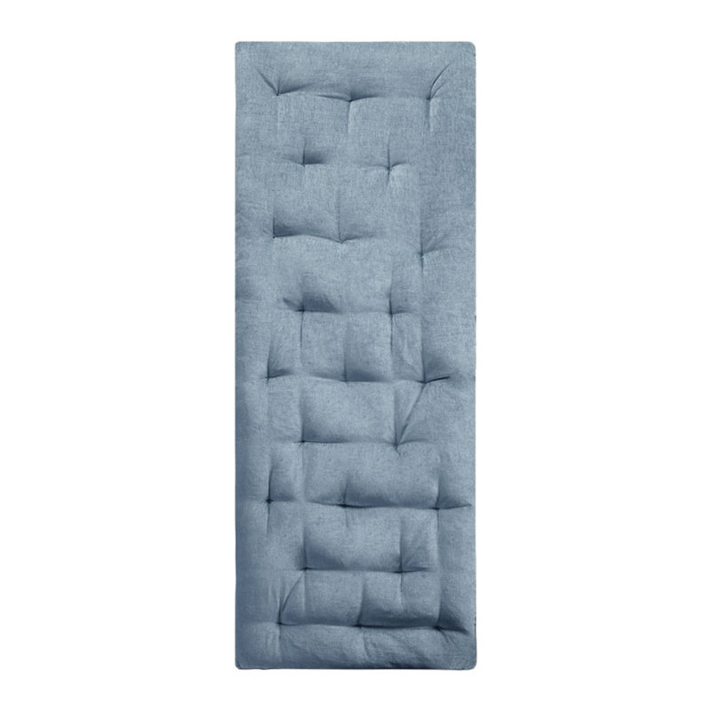Coussin de sol Poly Chenille Aqua 27 po x 74 po, Turquoise