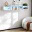 Meuble télé flottant mural 65,35 po avec 20 DEL de couleur et station de charge-83971937