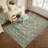 Vintage Floral Area Rug Washable Non Slip Low Pile Carpet Mark Resistant Soft Collapsible Vintage Accent Throw Rug Living Room Bedroom Dining Room Office Home Decor-604182646-604182600