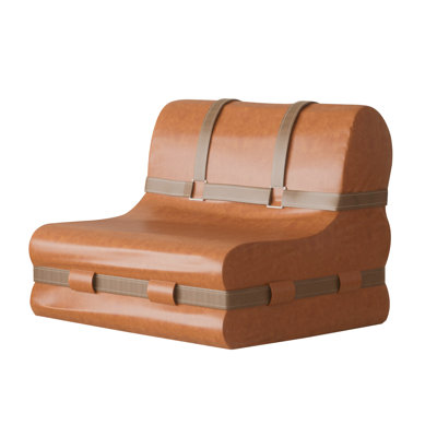 Faux Leather Refillable Bean Bag Lounger