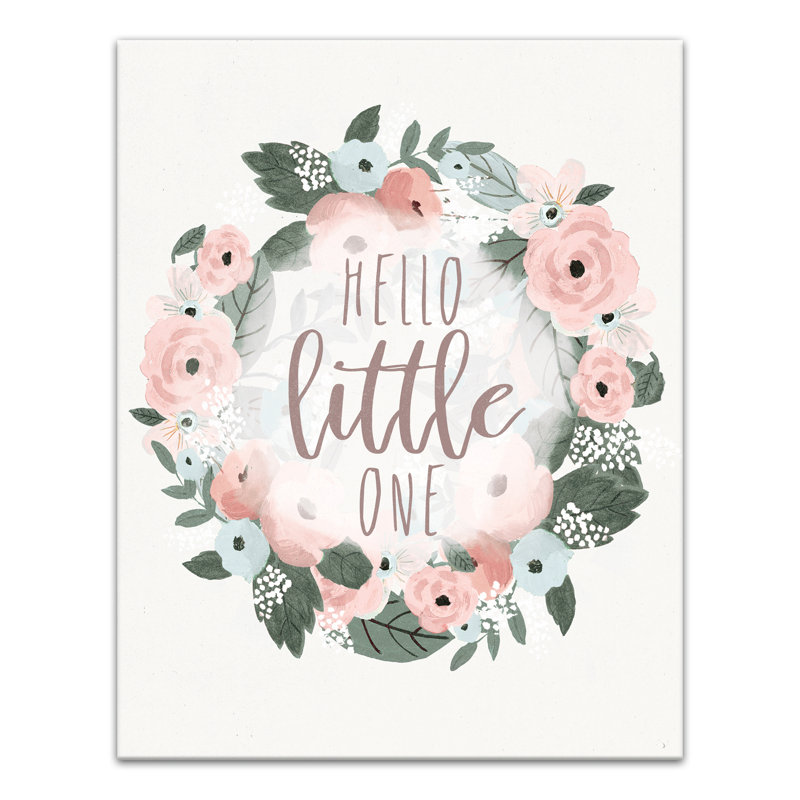 Art sur toile hello little one Blankenship, H 14 po x l 11 po x P 1,25 po