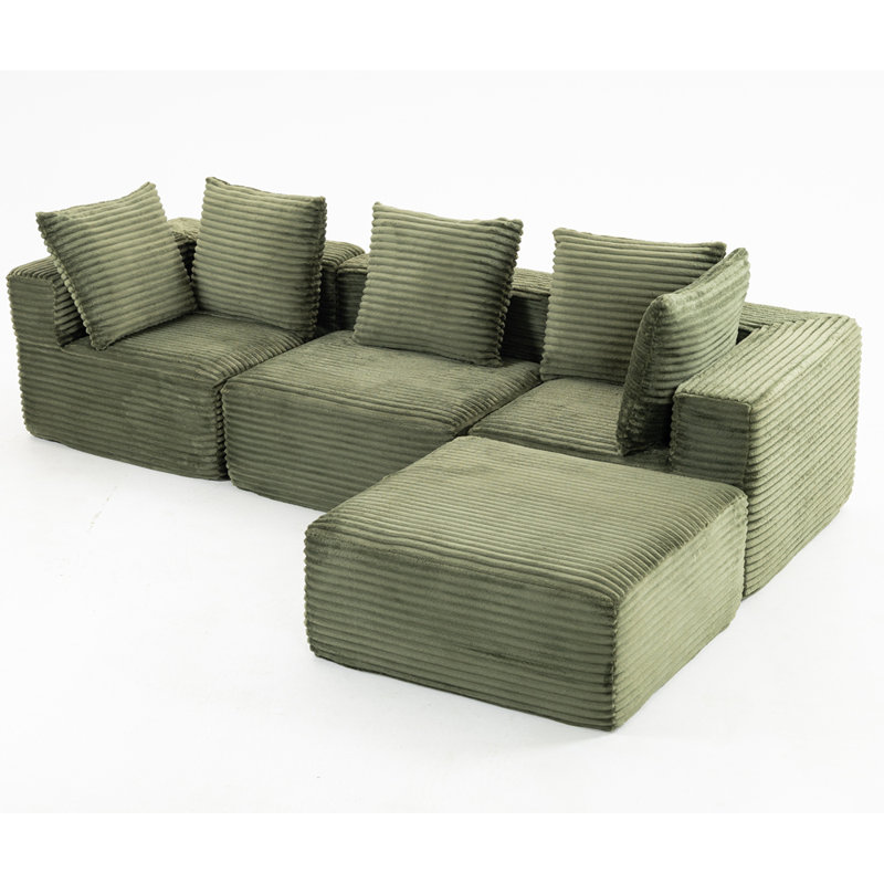 Compressed Sofa:Magic Cube Sofa, Green