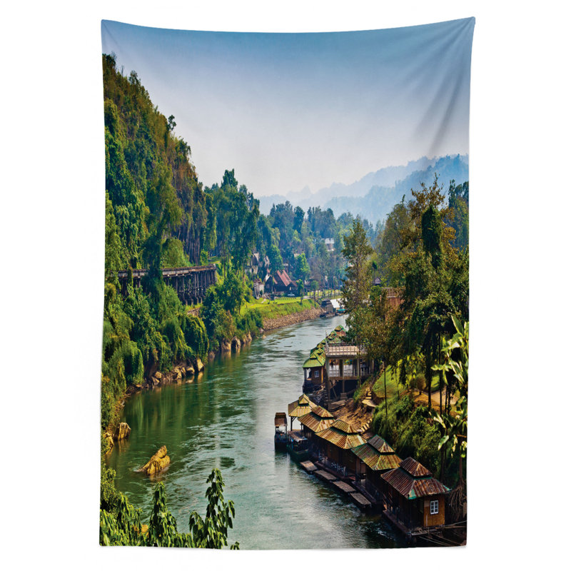 Nappe kwai vivante tropic thaïlande village attractions, 84 po x 60 po