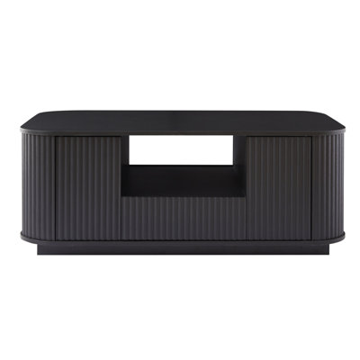 46.5"Modern Luxury Oval Coffee Table With Drawers And Storage Compartments (Only Including Table)