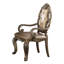 Chaise avec accoudoirs rétro à deux places avec dossier rembourré, moulure couronnée élégante, tablier de siège en bois et paire de pieds rembourrés, garniture complexe, construction