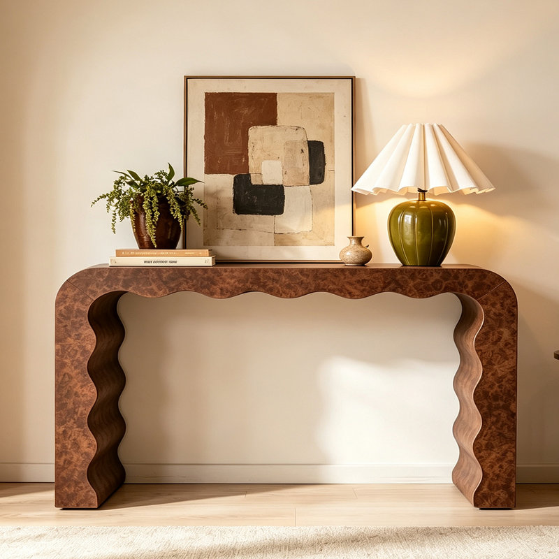 Console Mid-Century, H 31,5 po x l 63 po x P 13,8 po