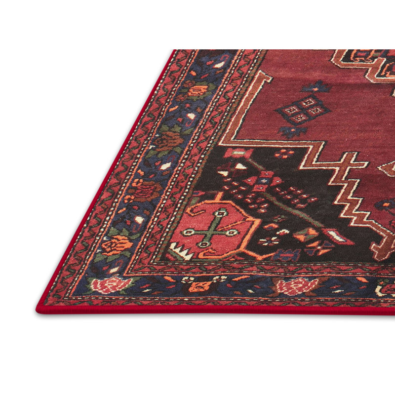 Tapis rouge à motif sud-ouest, Rectangle 5 pi x 7 pi