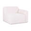 Fauteuil droit en tissu performant Gorge Cream