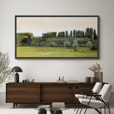 Green Woodland Forest Nature Landscape Modern Extra Large Pictures Framed Canvas Print Wall Art