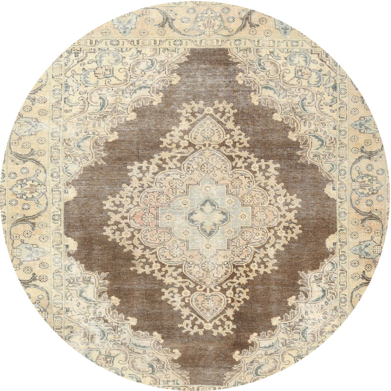 Oriental Indoor Rug, Round 5'