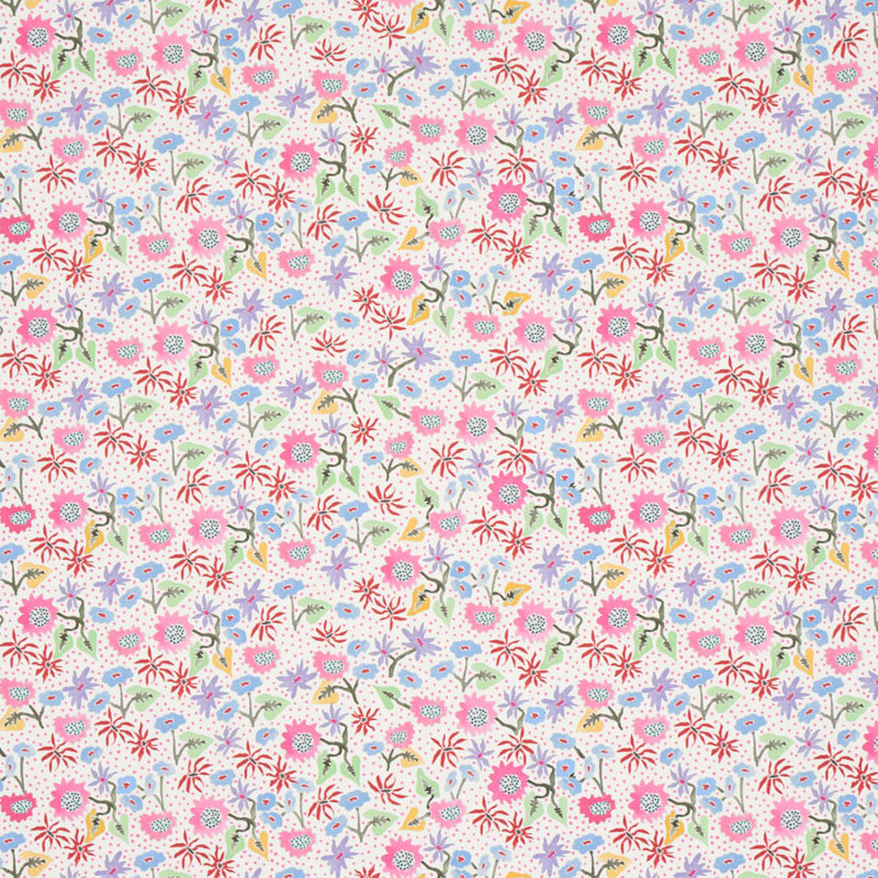 Papier peint Schumacher x Happy Menocal Calico, Sprezzatura
