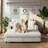 64" Corduroy Sleep Sofa Chair with USB Ports & Cup Holders-322198250