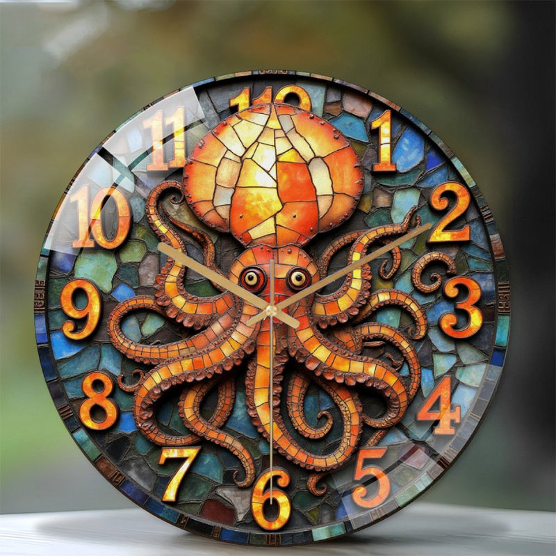 Horloge murale Octopus