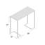 Modern Gold 38 Inch Wide Console Table with Tempered Glass Top-346622073