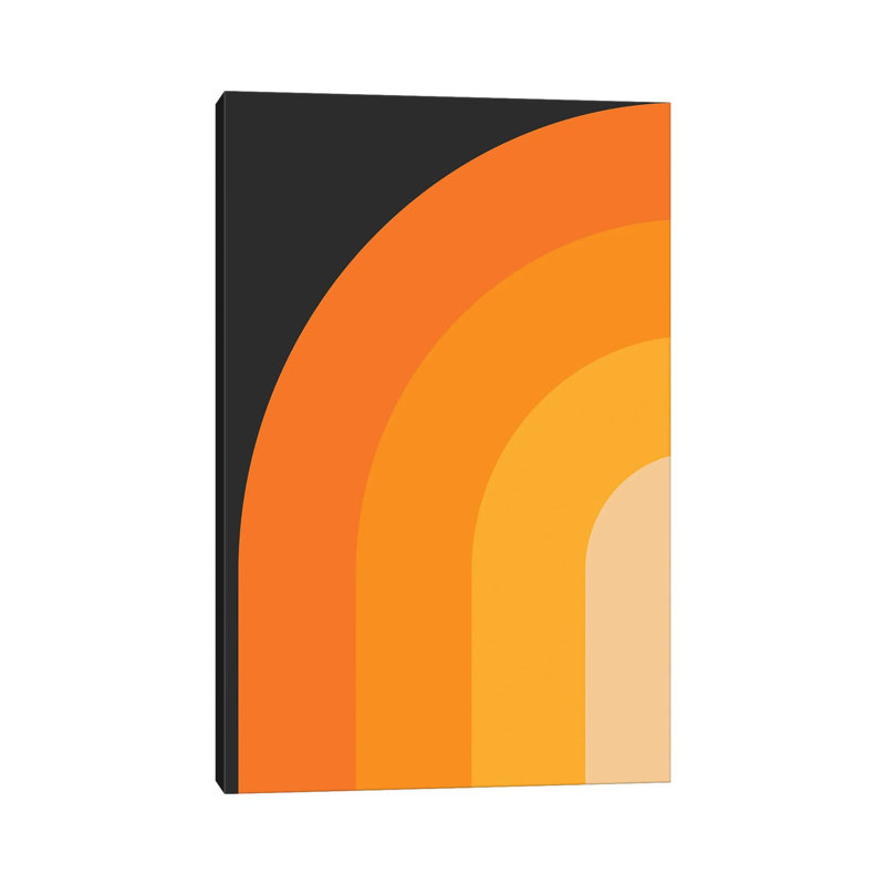 Print on Canvas, Wrapped Canvas, Red/Grenadier/Orange, 20.32 cm H x 30.48 cm W