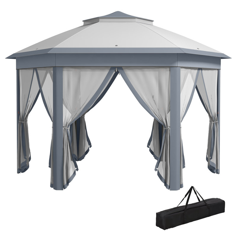 13 pi. L 13 pi. D Pavillon de jardin en acier