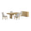 ENSEMBLE DE TABLE ET DE CHAISES 5 PCS DANS UN FINITION NATURELLE