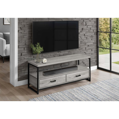 48 Inch Modern TV Stand With Storage Drawers, Contemporary Media Console For Living Room And Bedroom, Space-Saving Design