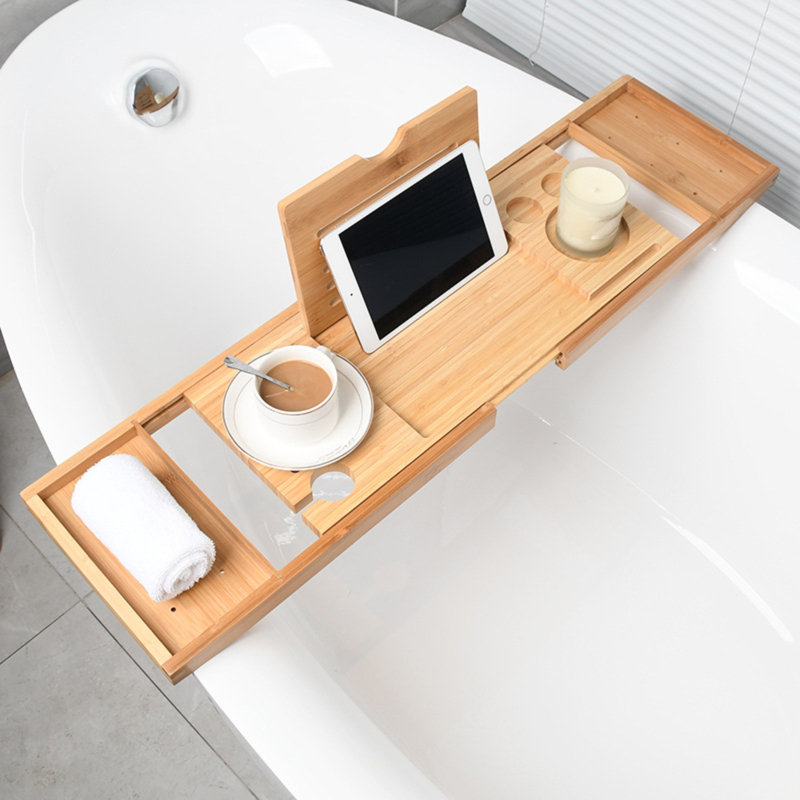 Freestanding Bamboo Shower Caddy