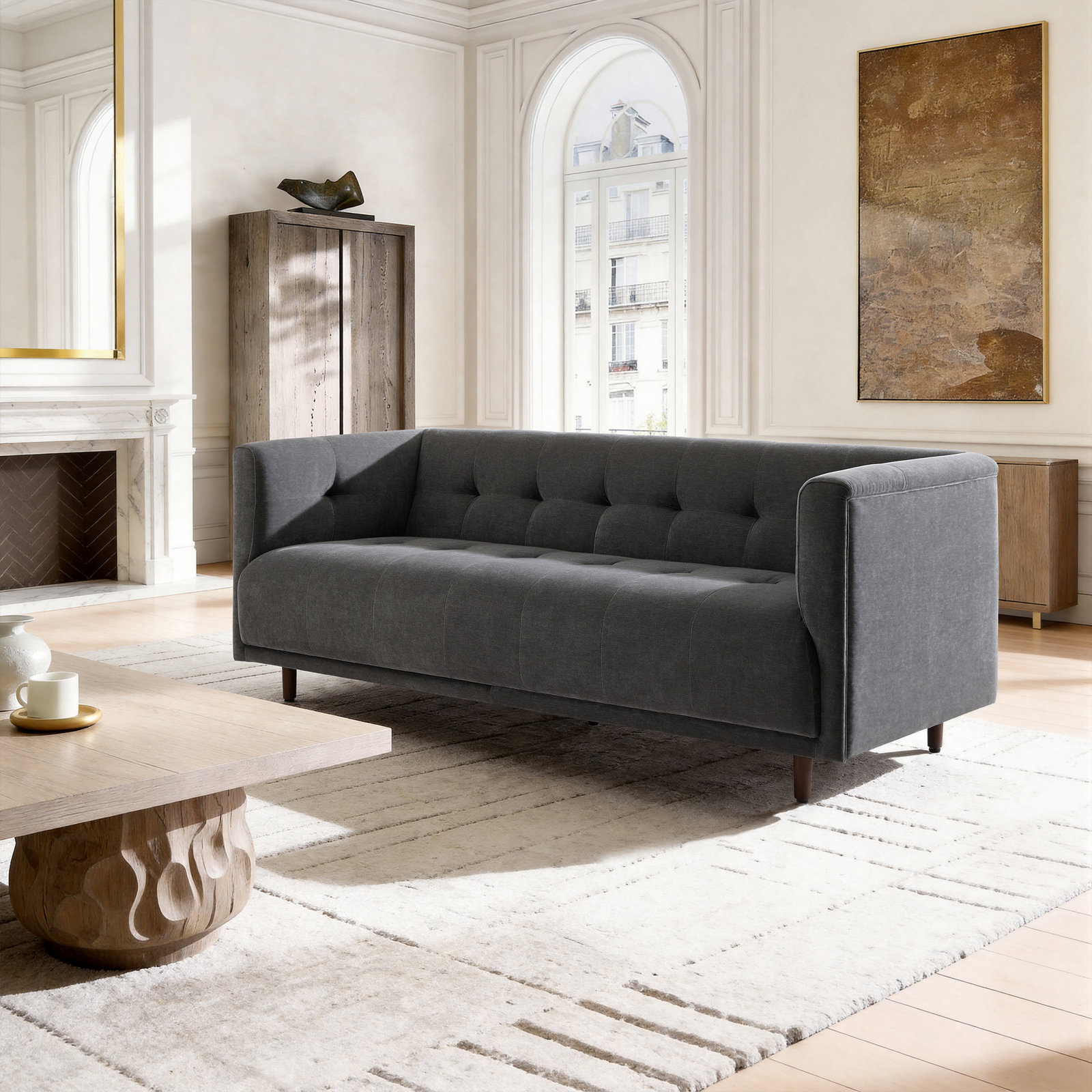 82" Sofa, Gray