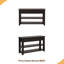 Console en bois de pin massif 48 po, table d'appoint moderne avec 3 tiroirs de rangement et 2 tablettes
