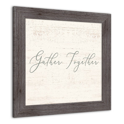 «Gather Together», reproduction encadrée