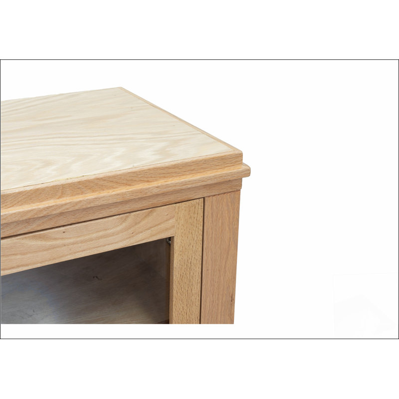 Console de foyer électrique pour téléviseur de 86 po ou moins Tybee 86 po, finition naturelle