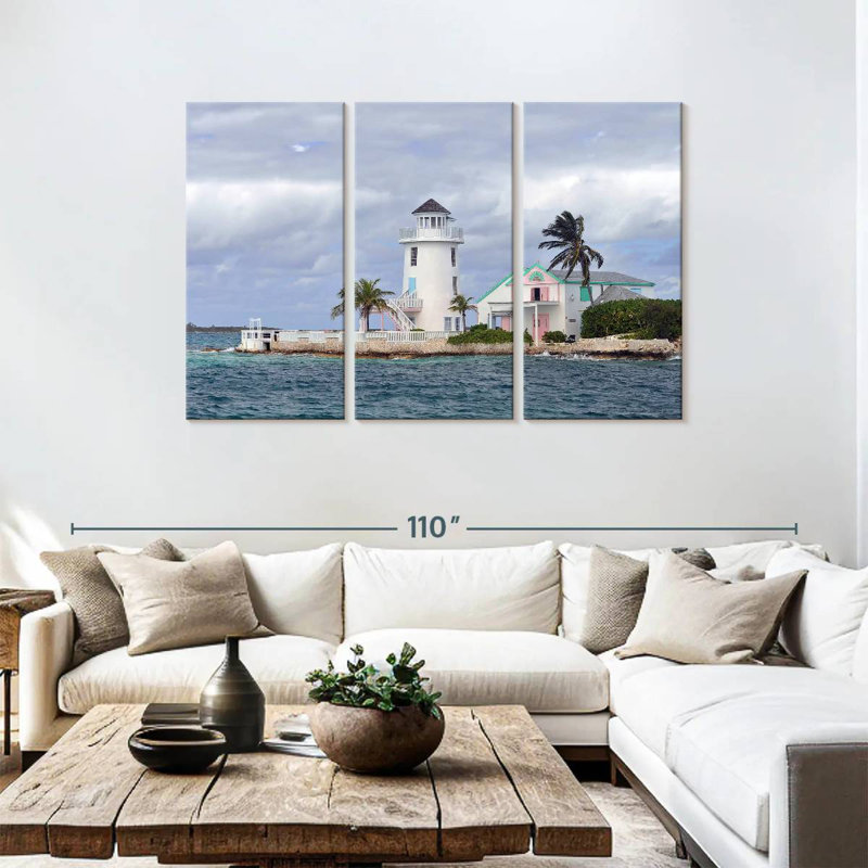 Phare de Aletra Bahamas Beach, H 48 po x l 74 po