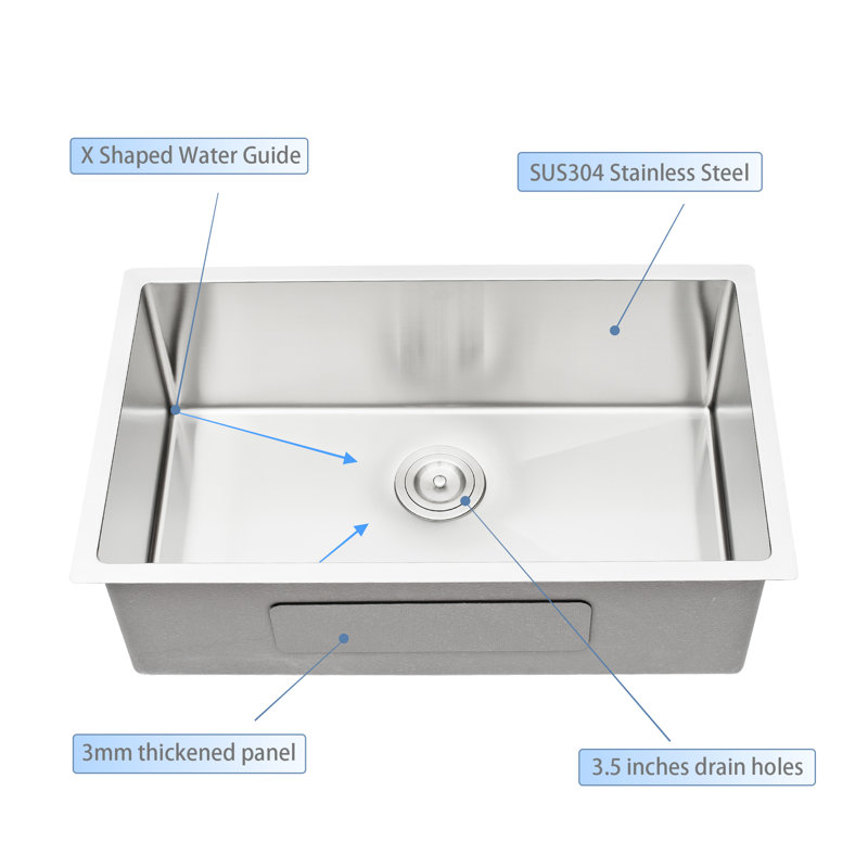 Évier de cuisine 33 L