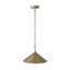 Luminaire suspendu conique en métal 1 lumière