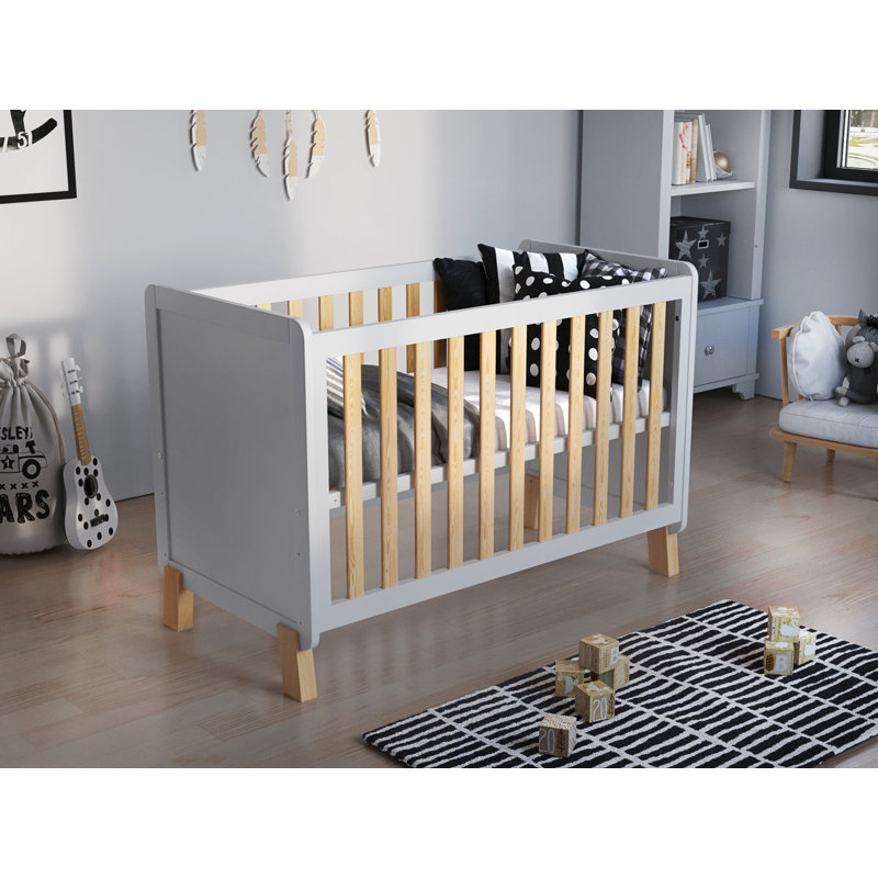 Kucera Cot Bed, White/Pine