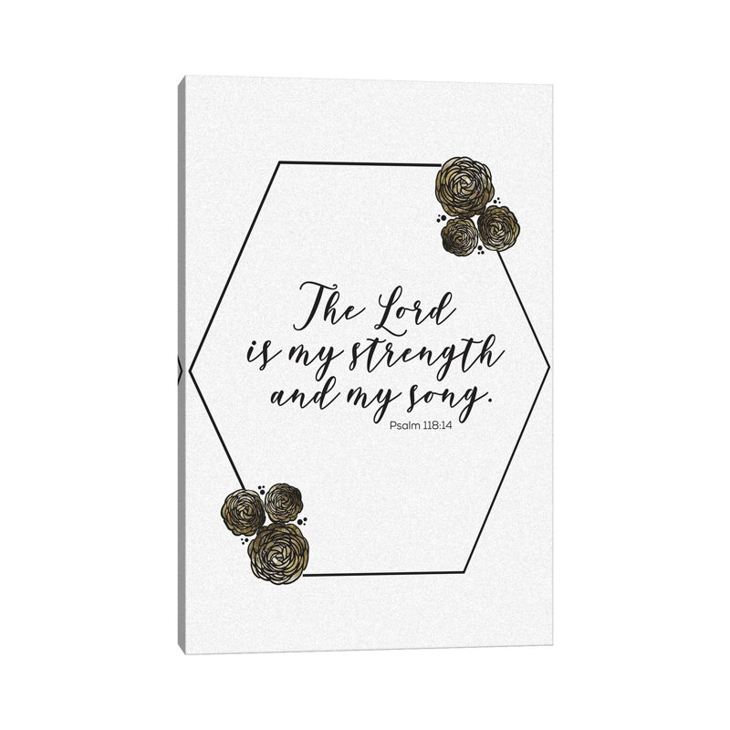 Gold Foil Scripture Specks 4 by Melody Hogan - Wrapped Canvas Print, 66.04 cm H x 45.72 cm W x 1.91 cm D