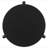 Harrison Black Round Solid Wood End Table