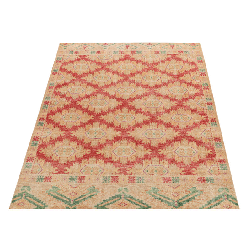 Distressed Homage Wool Geometric Area Rug, Rectangle 12' x 15'