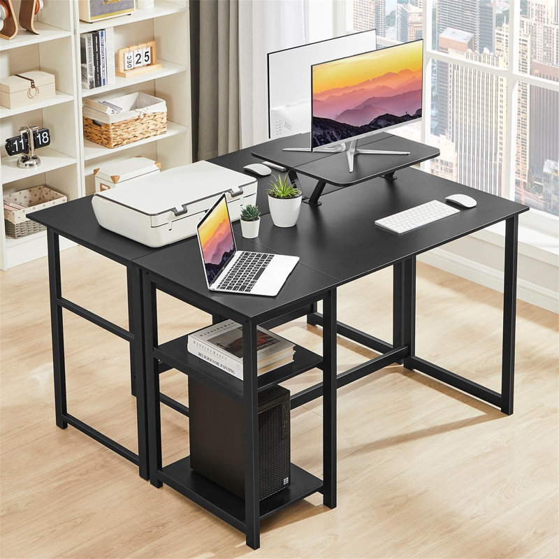 Antinarelli Metal Base Computer Table, Black
