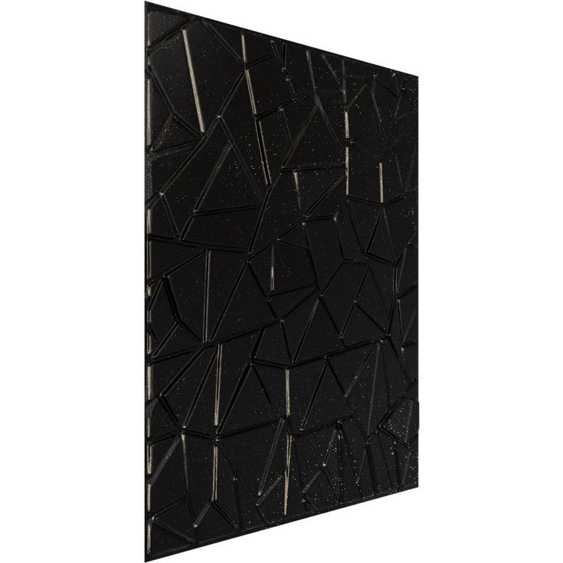 Panneau mural décoratif 3D Elwod EnduraWall l 19 5/8 po x H 19 5/8 po, galaxie métallique texturée (couvre 2,67 pieds carrés)